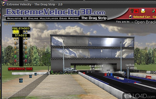 Screenshot of Extreme Velocity 3D - User interface
