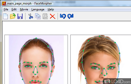 Screenshot of FaceMorpher - Is the first fully automated image morphing software on the market