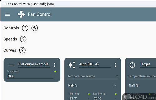 Keep every aspect of computer's GPU and CPU fans in check - Screenshot of Fan Control