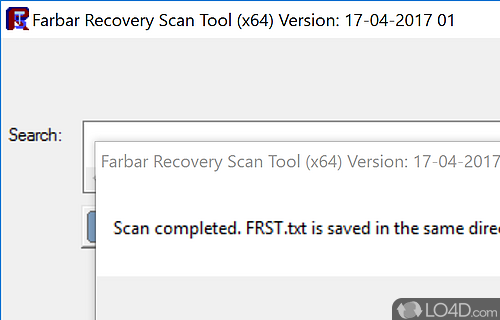 Farbar Recovery Scan Tool Screenshot