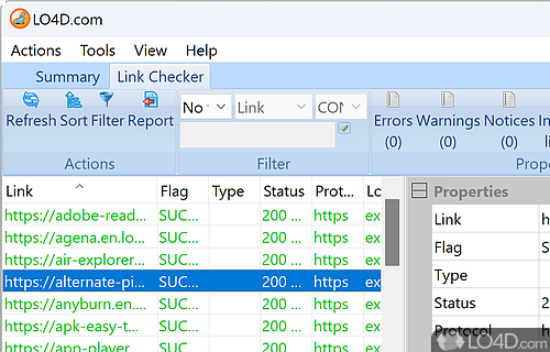 Fast Link Checker Screenshot