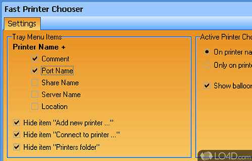 Fast Printer Chooser Screenshot