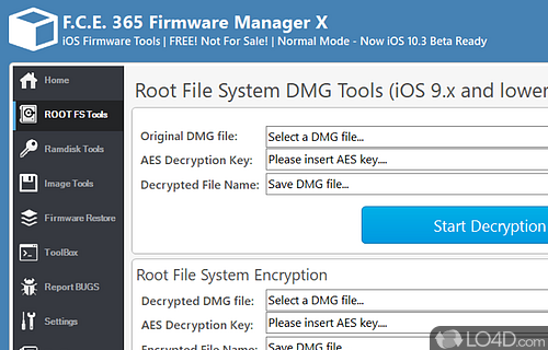 FCE 365 Firmware Manager Screenshot