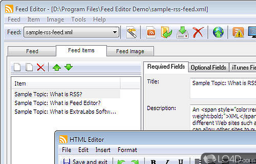 Feed Editor RSS Creator Screenshot