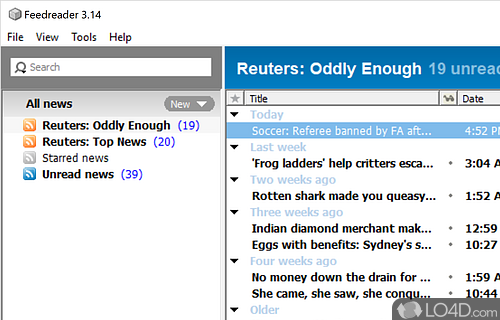 FeedReader Screenshot