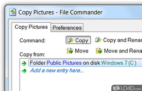 Screenshot of File Commander - User interface
