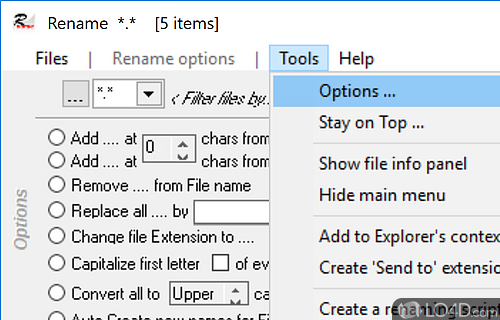 Manage characters and sort files - Screenshot of File Renamer