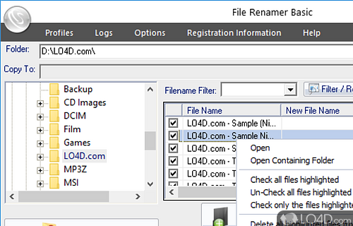 File Renamer Basic screenshot