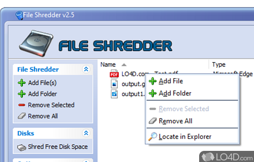 File Shredder Screenshot