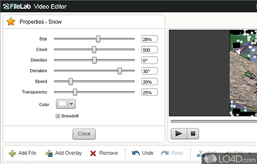 Screenshot of FileLab Video Editor - Free program to edit videos in browser