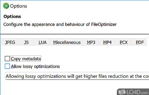 FileOptimizer screenshot