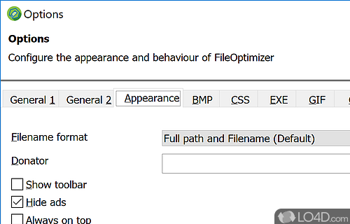 FileOptimizer screenshot