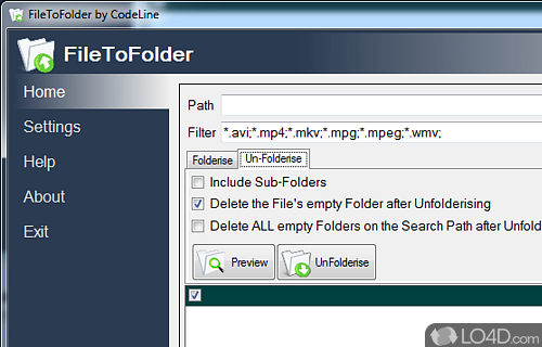 FileToFolder Screenshot