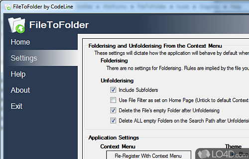 FileToFolder Screenshot