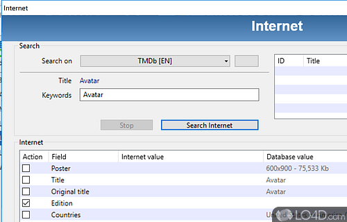 An efficient movie manager - Screenshot of Filmotech