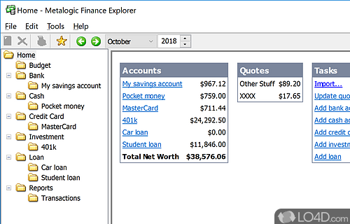 Finance Explorer screenshot