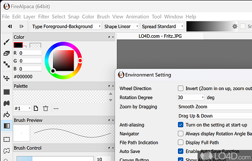 A reliable, fast, and hassle-free application - Screenshot of FireAlpaca