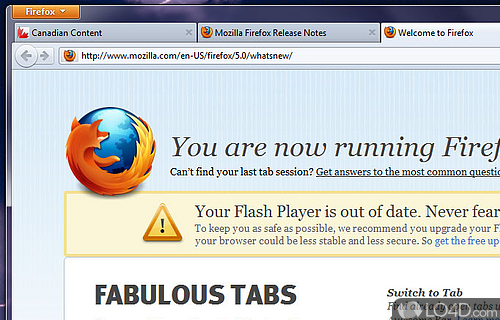 Screenshot of Firefox 5 - Free open-source browser
