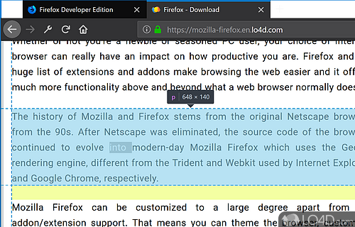 Firefox Developer Edition Screenshot