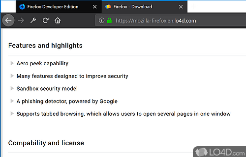 Redesigned engine, more performance, new looks, better developer tools, and an overall better package - Screenshot of Firefox Developer Edition