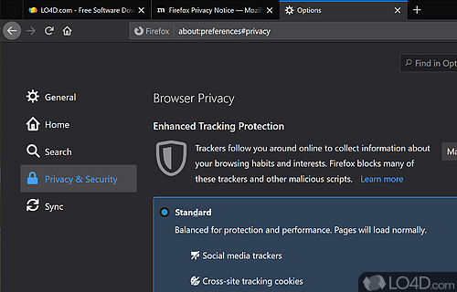Helpful especially for businesses and organization - Screenshot of Firefox ESR