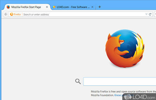 Fast and secure web browser that can easily navigate on the Internet on the go, directly from a device - Screenshot of Firefox Portable