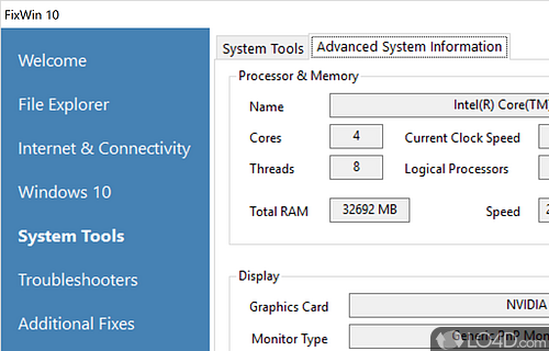 Fix 50 specific annoyances in Vista and Windows 7 - Screenshot of FixWin