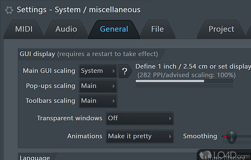 LMMS 64 bit - Screenshot of FL Studio