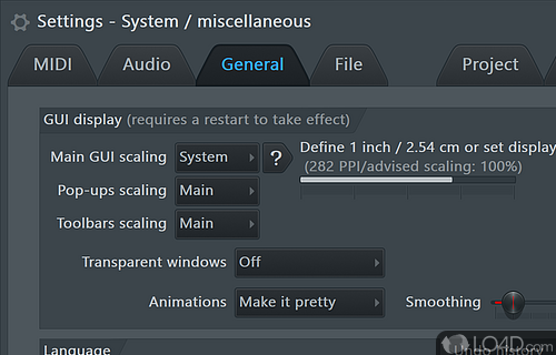 FL Studio User Interface (GUI)