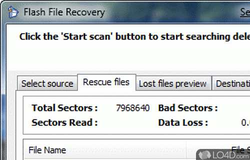Flash File Recovery Screenshot