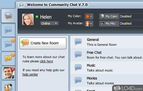 Screenshot of FlashComs Community Chat - Most innovative and app among flash based solutions