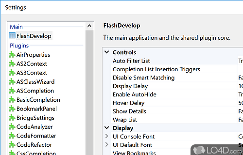 Analyze, compare, test, and automate your code - Screenshot of FlashDevelop
