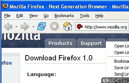 Screenshot of FlashGot for Firefox - User interface