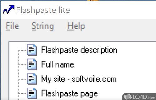 Lightweight and easy to use - Screenshot of Flashpaste Lite