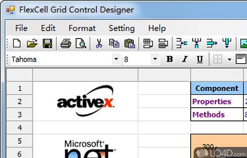 Screenshot of FlexCell Grid Control - Grid control to create user interfaces