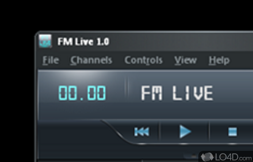 Screenshot of FM Live - Quality radio streaming app with a look and support for bookmark management, recordings (to WAV) and task scheduling