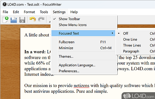 focus writer free download