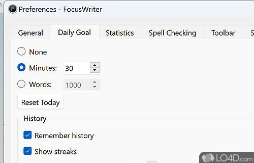 FocusWriter screenshot