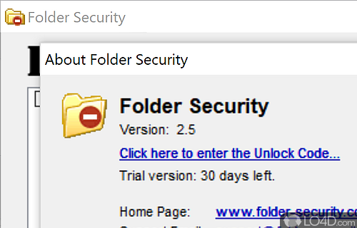 Folder Security screenshot