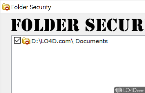 Folder Security Screenshot