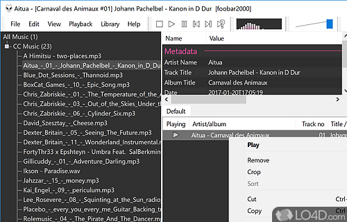 Lightweight and easy to use - Screenshot of foobar2000