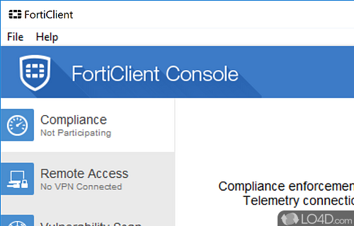 Antivirus, VPN and other securioty tools - Screenshot of FortiClient