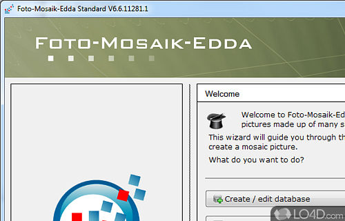 Screenshot of Foto-Mosaik-Edda - User interface