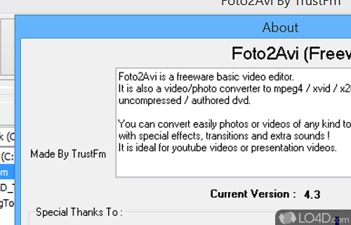 A few flaws - Screenshot of Foto2Avi