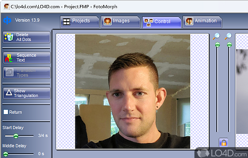 Composing and editing videos - Screenshot of FotoMorph
