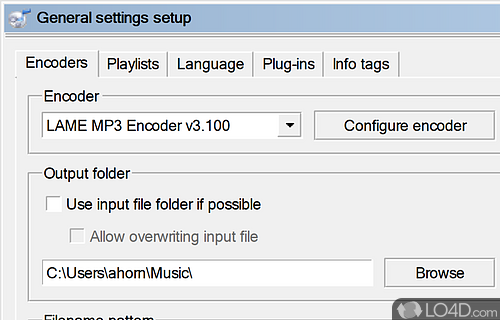 Converts audio files - Screenshot of fre:ac