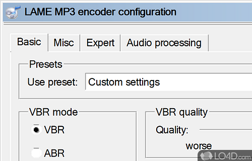 MP3 and WAV - Screenshot of fre:ac