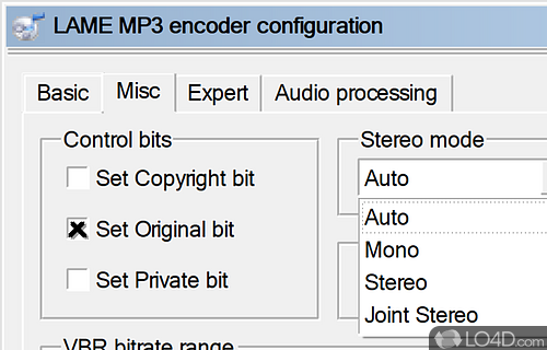 OGG, FLAC, and VORBIS - Screenshot of fre:ac