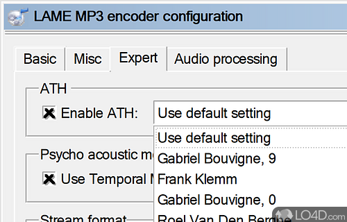 Multi-core optimized encoders - Screenshot of fre:ac