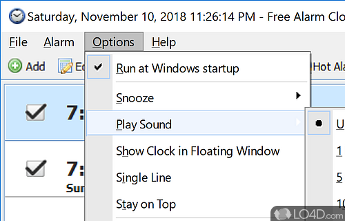 PC Alarm Clock - Screenshot of Free Alarm Clock